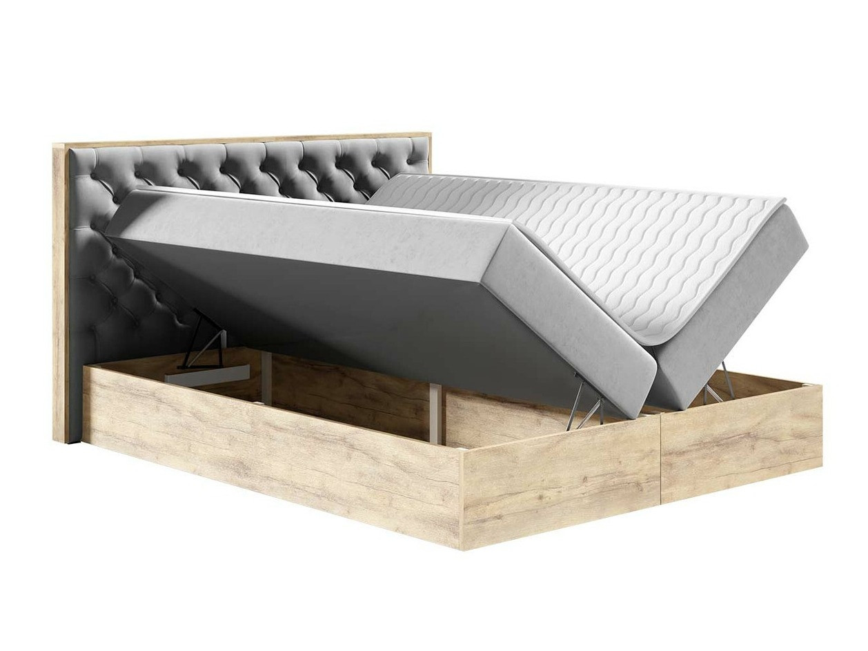 Continental bed Navis I (Wotan Oak + Faro 5)