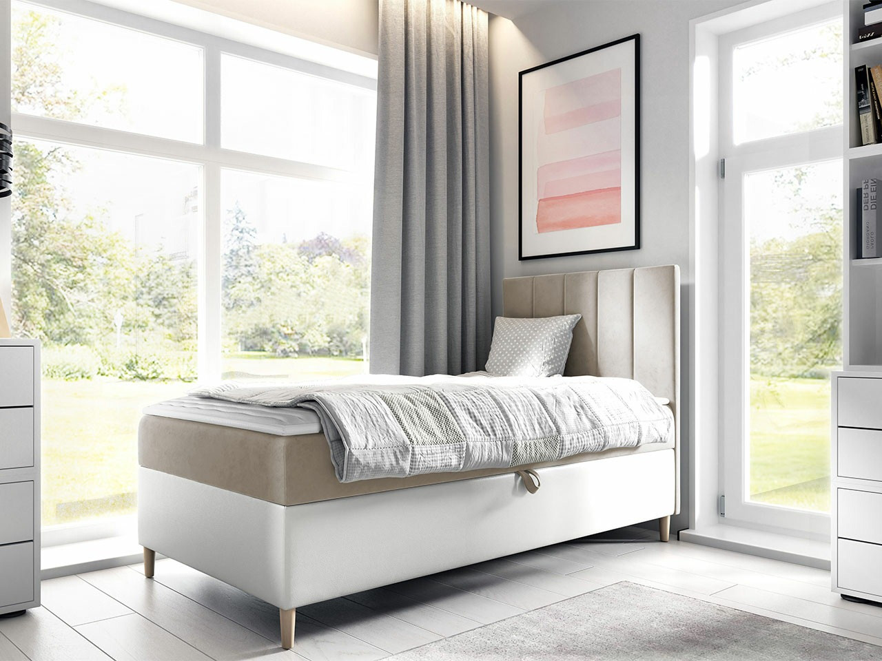 Continental bed Lucus VI (Soft 017 + Fresh 1)