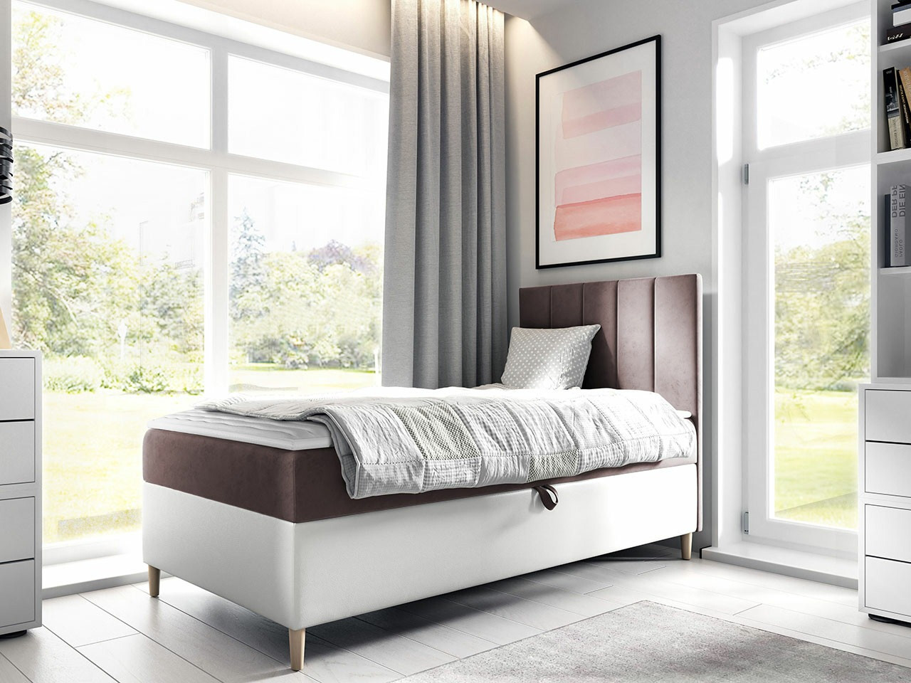 Continental bed Lucus VI (Soft 017 + Fresh 9)