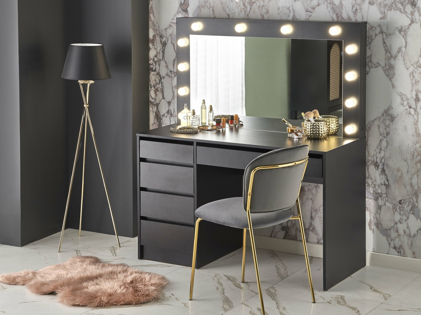 Dressing table Houston Gaudium I (Black)