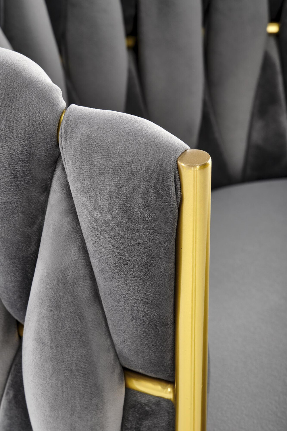 Chair Houston 1506 (Grey + Golden)