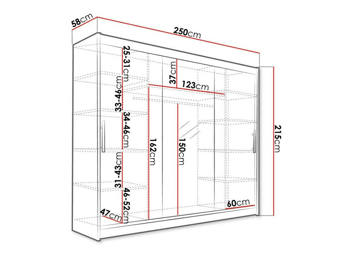 Wardrobe Closico Ordo I (White)