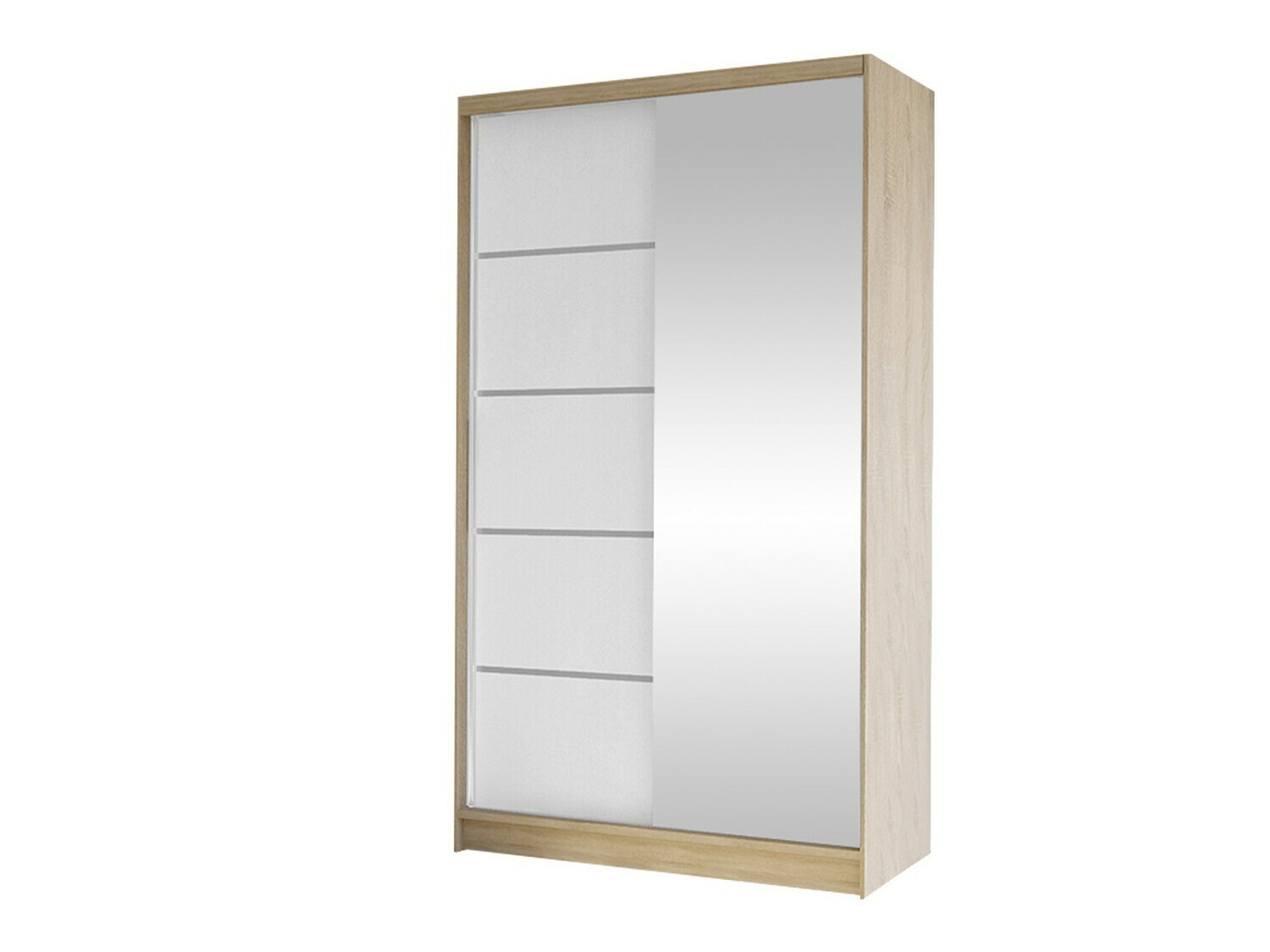 Wardrobe Closico Fractor III (Sonoma oak + White)