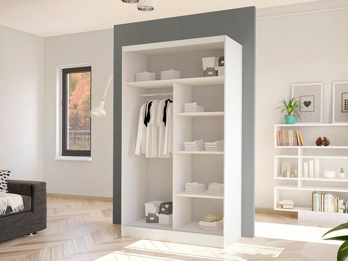 Wardrobe Closico Fractor III (Sonoma oak + White)