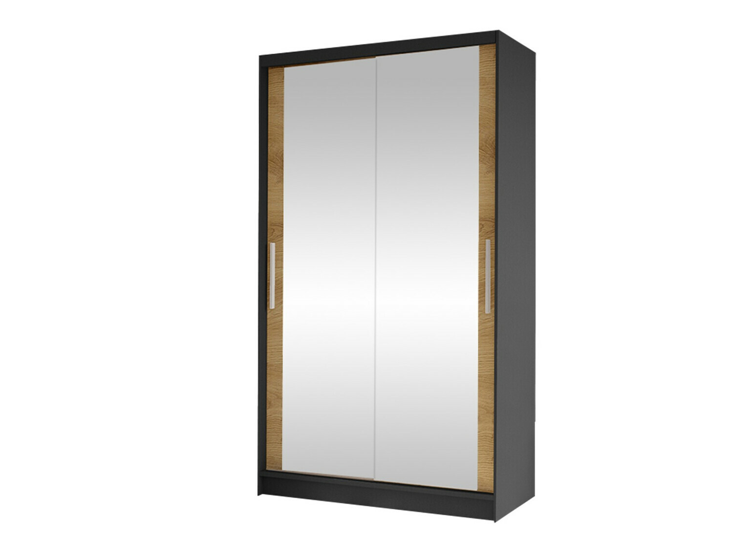 Wardrobe Closico Structor VII (Black + Artisan oak)