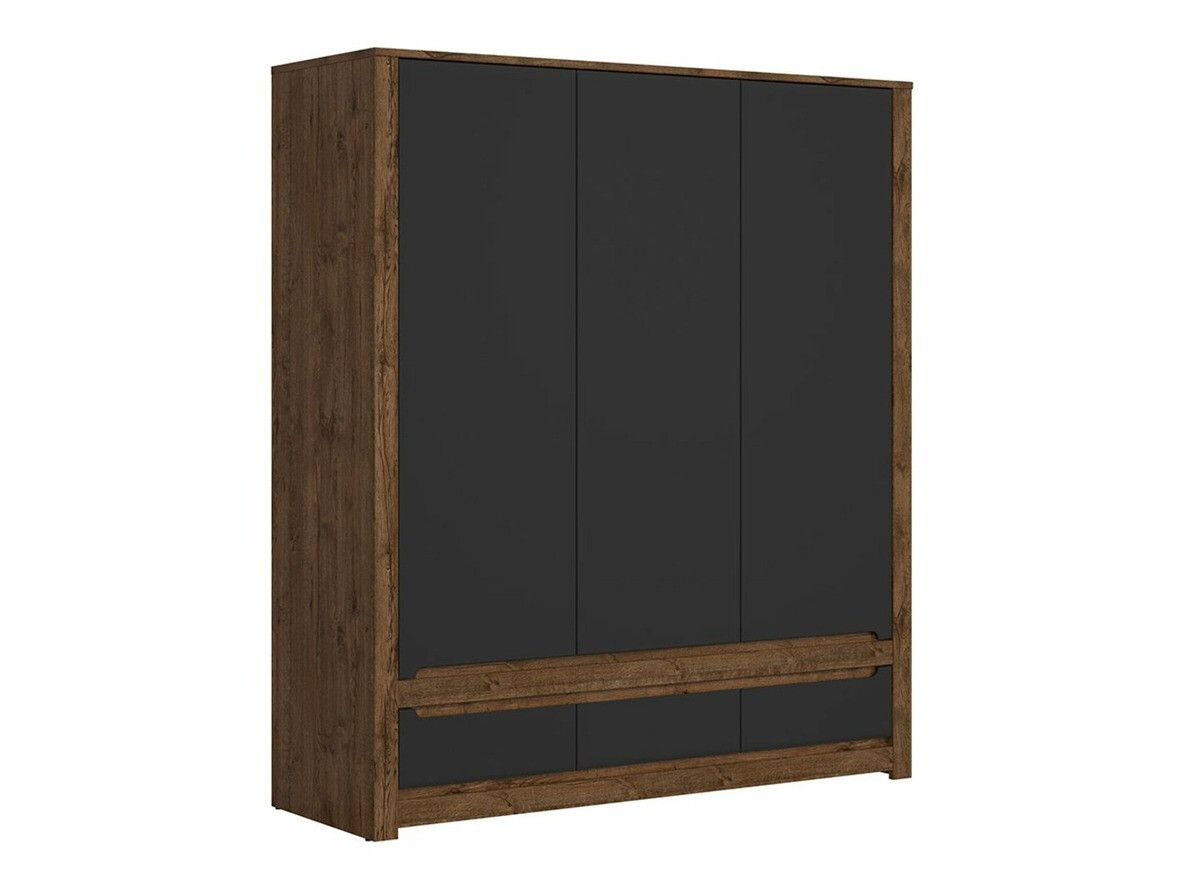Wardrobe Ophevaru 119 (Matte black + April oak)
