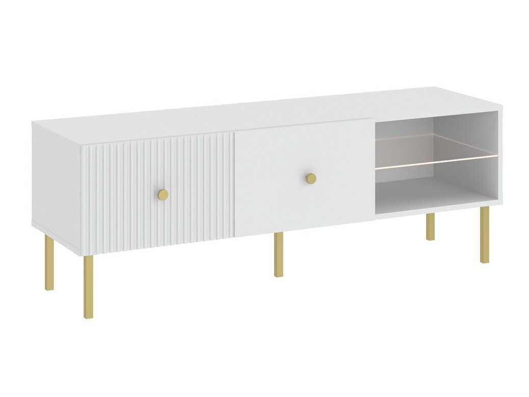 TV stand Etliva 104 (White + Golden)
