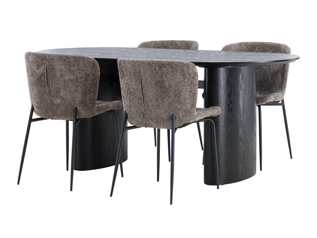 Dining set Dallas 4117 (Black)