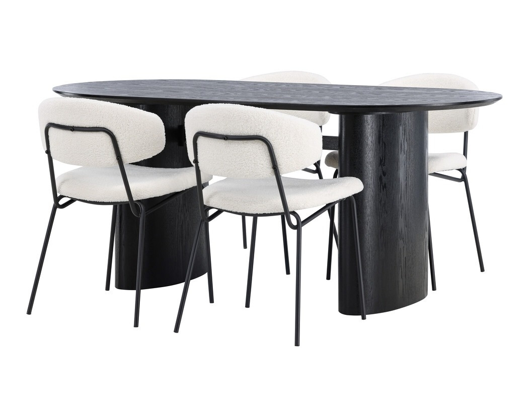 Dining set Dallas 4118 (Black)