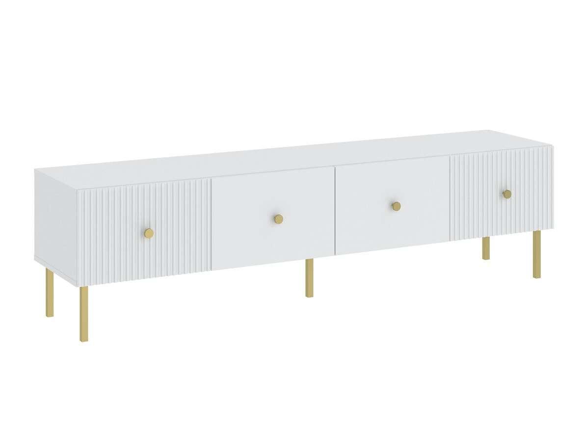 TV stand Etliva 105 (White + Golden)