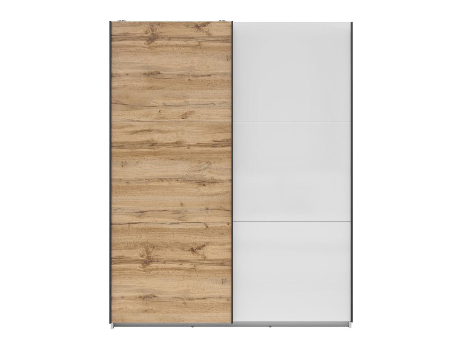 Wardrobe Livevaro 117 (White + Wotan Oak)