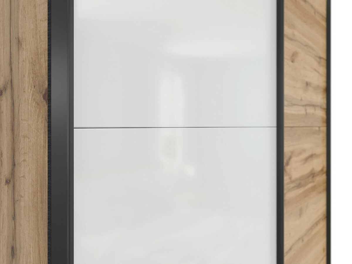 Wardrobe Livevaro 117 (Wotan Oak + White)