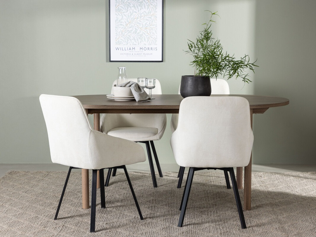 Dining set Dallas 4131 (Beige + Black)