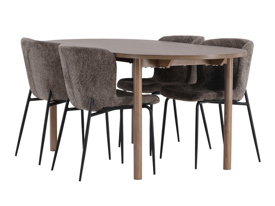 Dining set Dallas 4132 (Brown + Black)