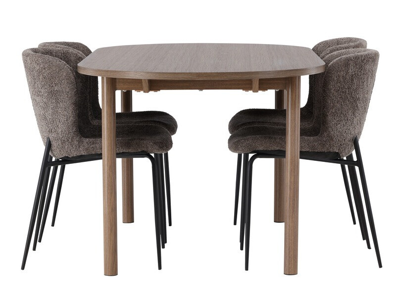 Dining set Dallas 4132 (Brown + Black)