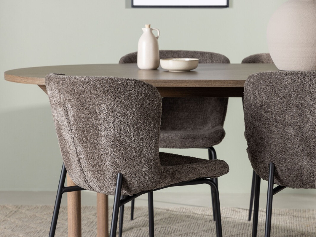 Dining set Dallas 4132 (Brown + Black)