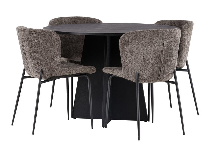 Dining set Dallas 4147 (Brown + Black)