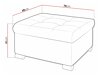 Ottoman Comfivo 115 (Magic Velvet 2299)