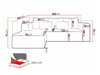 Corner sofa Arvada 116 (Poso 02)