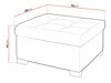 Ottoman Comfivo 115 (Magic Velvet 2225-151 + Venus Velvet 2941)