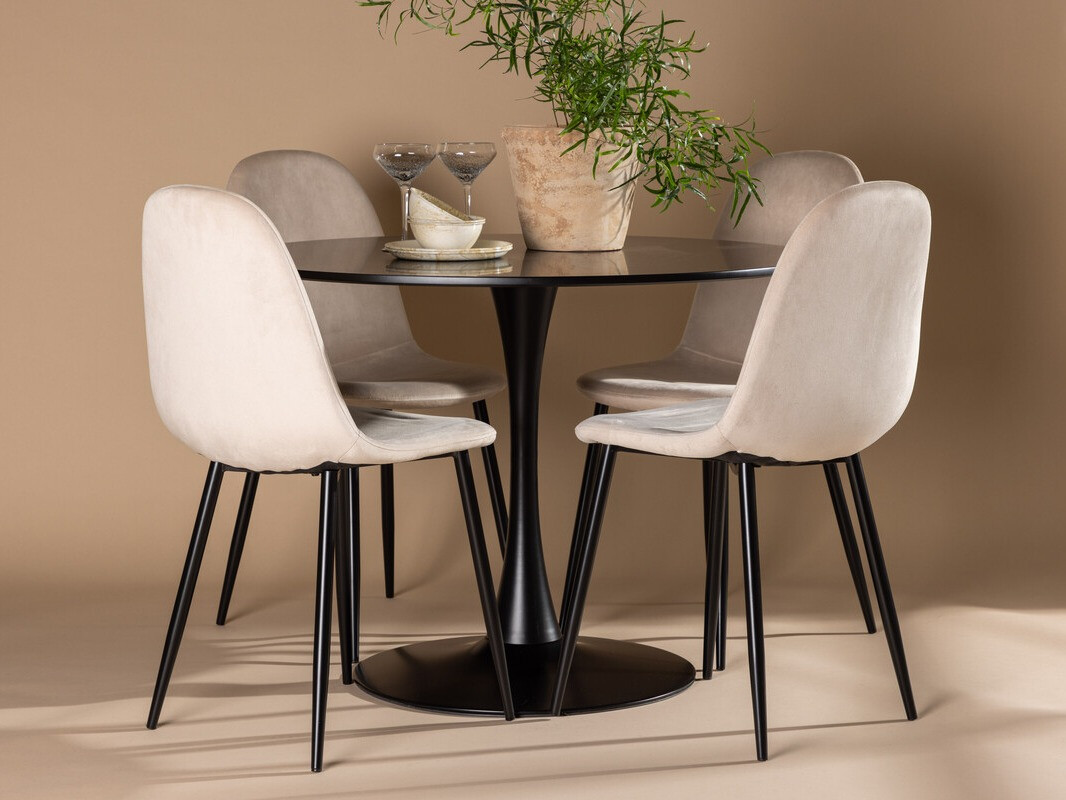 Dining set Dallas 4163 (Beige + Black)