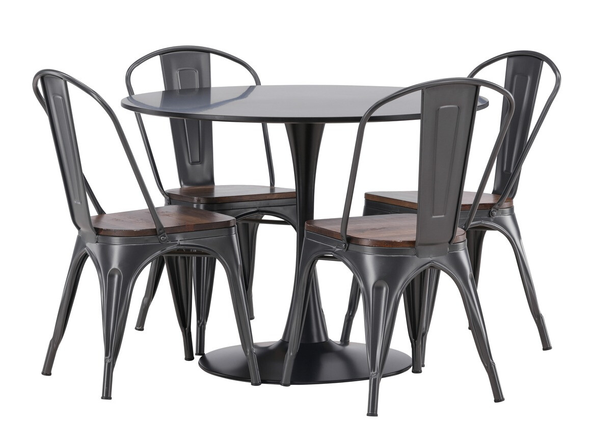 Dining set Dallas 4170 (Black + Brown)