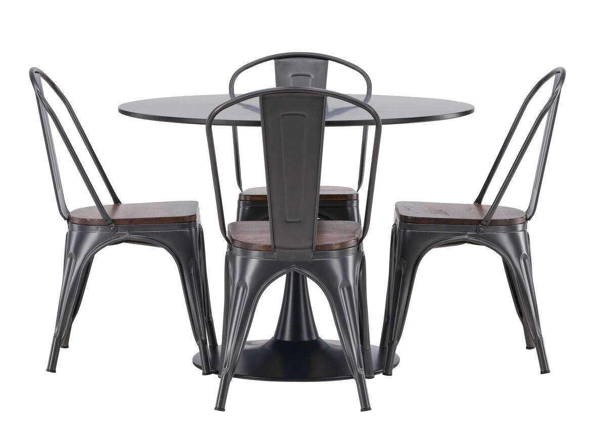 Dining set Dallas 4170 (Black + Brown)