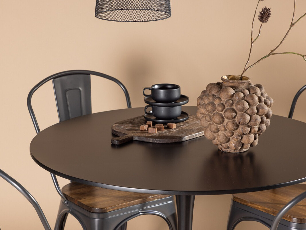 Dining set Dallas 4170 (Black + Brown)