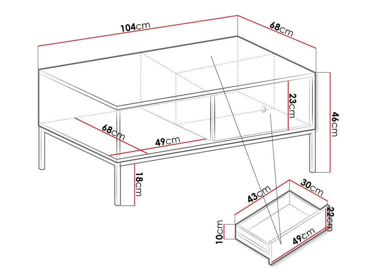 Coffee table Formis (White)