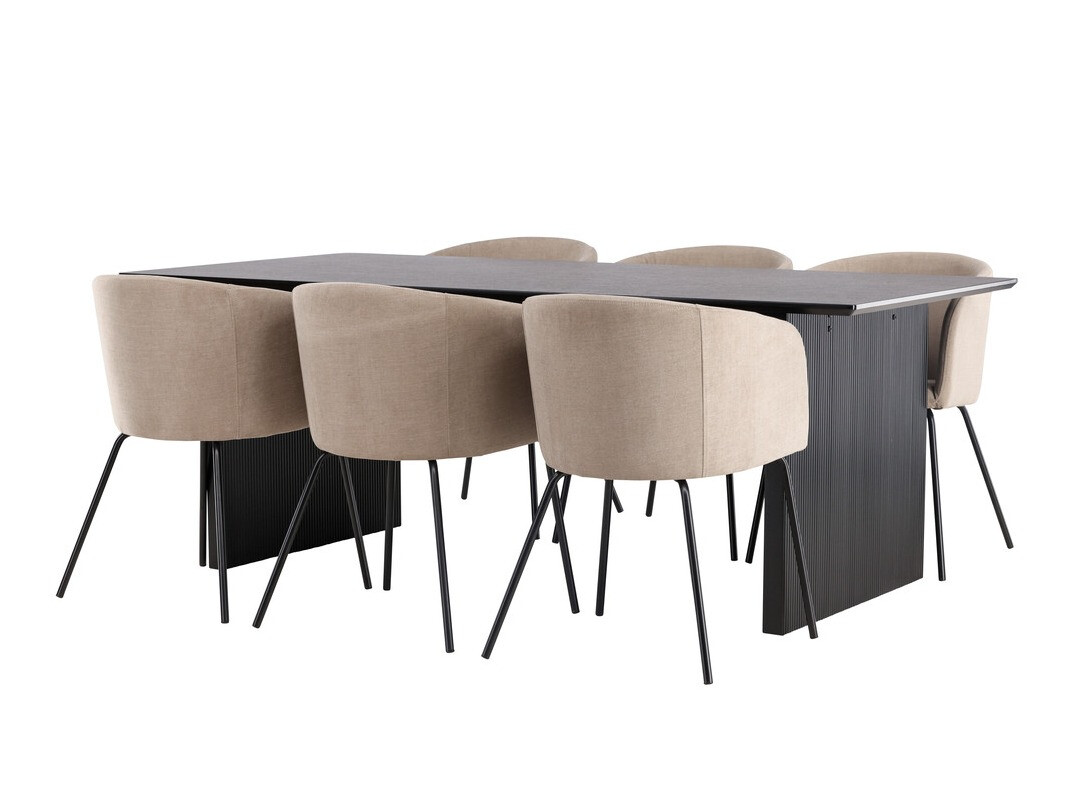 Dining set Dallas 4182 (Beige + Black)