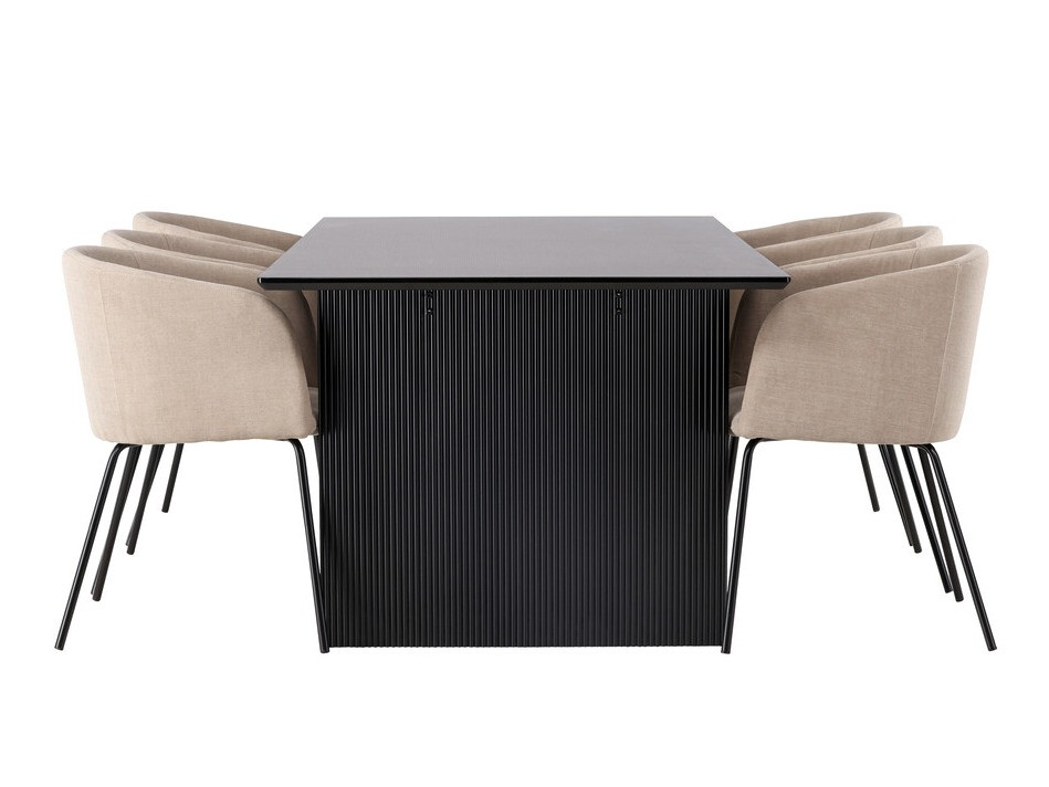 Dining set Dallas 4182 (Beige + Black)