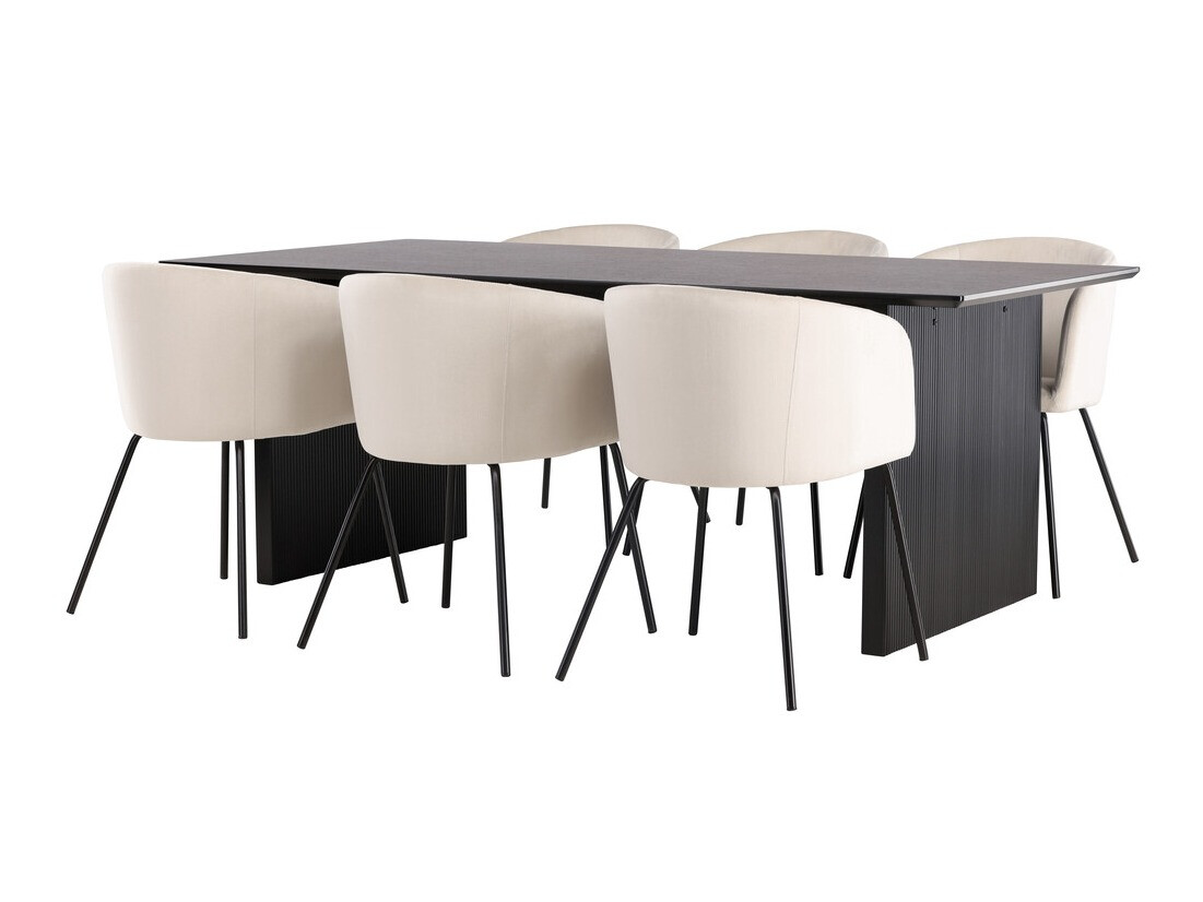 Dining set Dallas 4182 (Cream + Black)