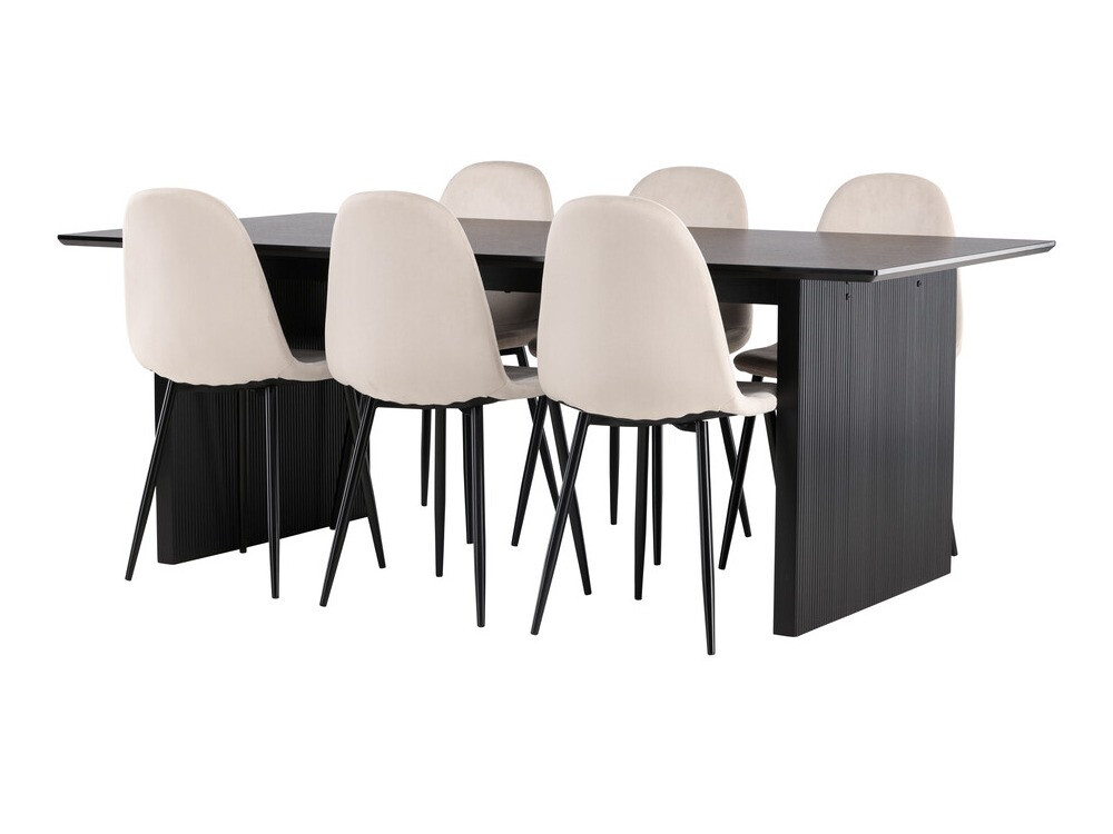 Dining set Dallas 4185 (Beige + Black)