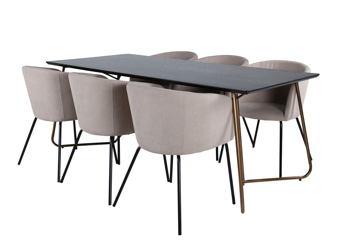 Dining set Dallas 4191 (Beige + Black)