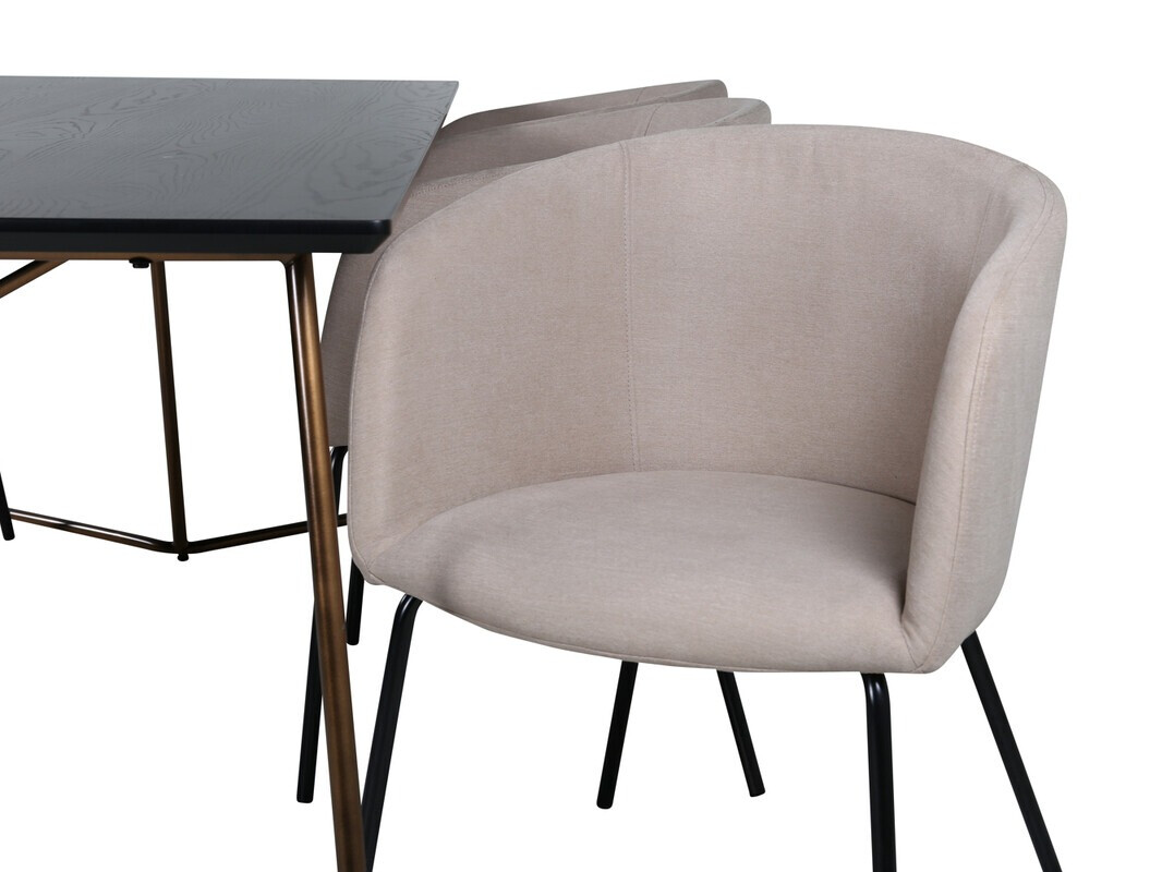Dining set Dallas 4191 (Beige + Black)