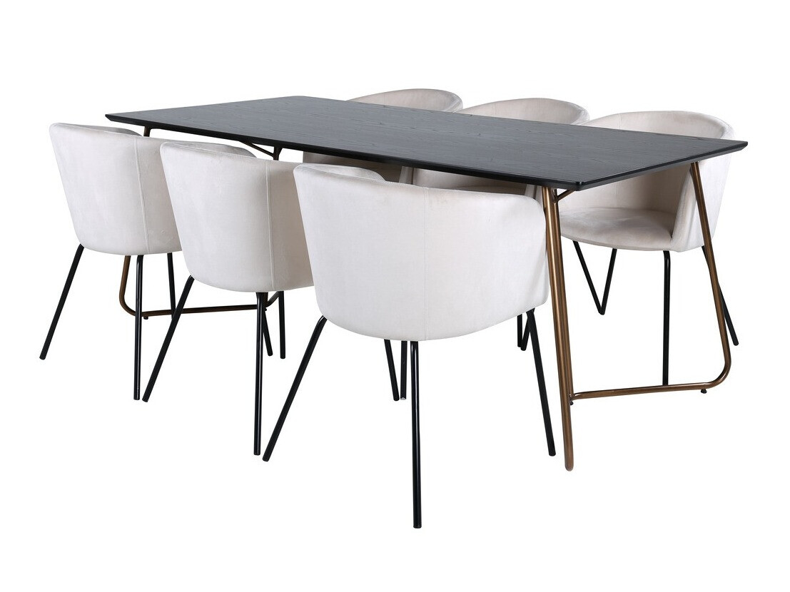 Dining set Dallas 4191 (Cream + Black)