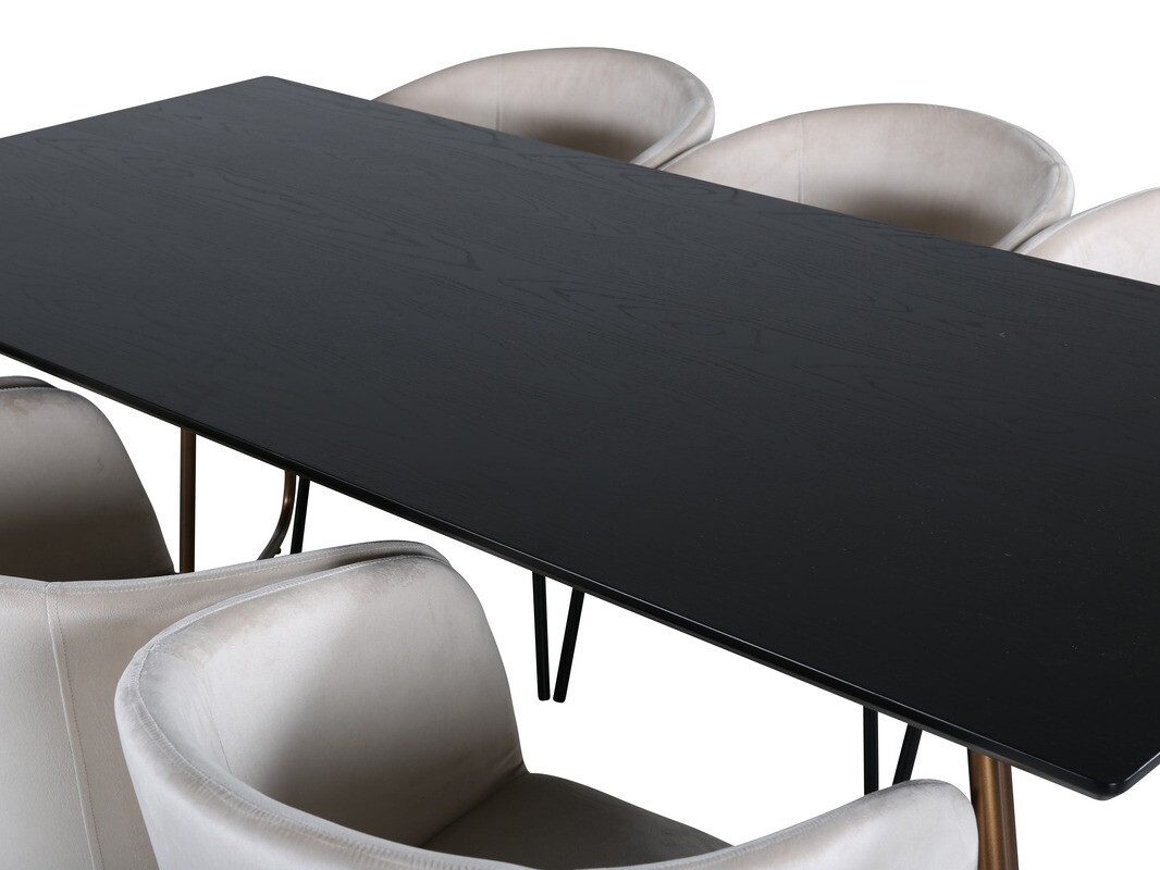 Dining set Dallas 4191 (Cream + Black)
