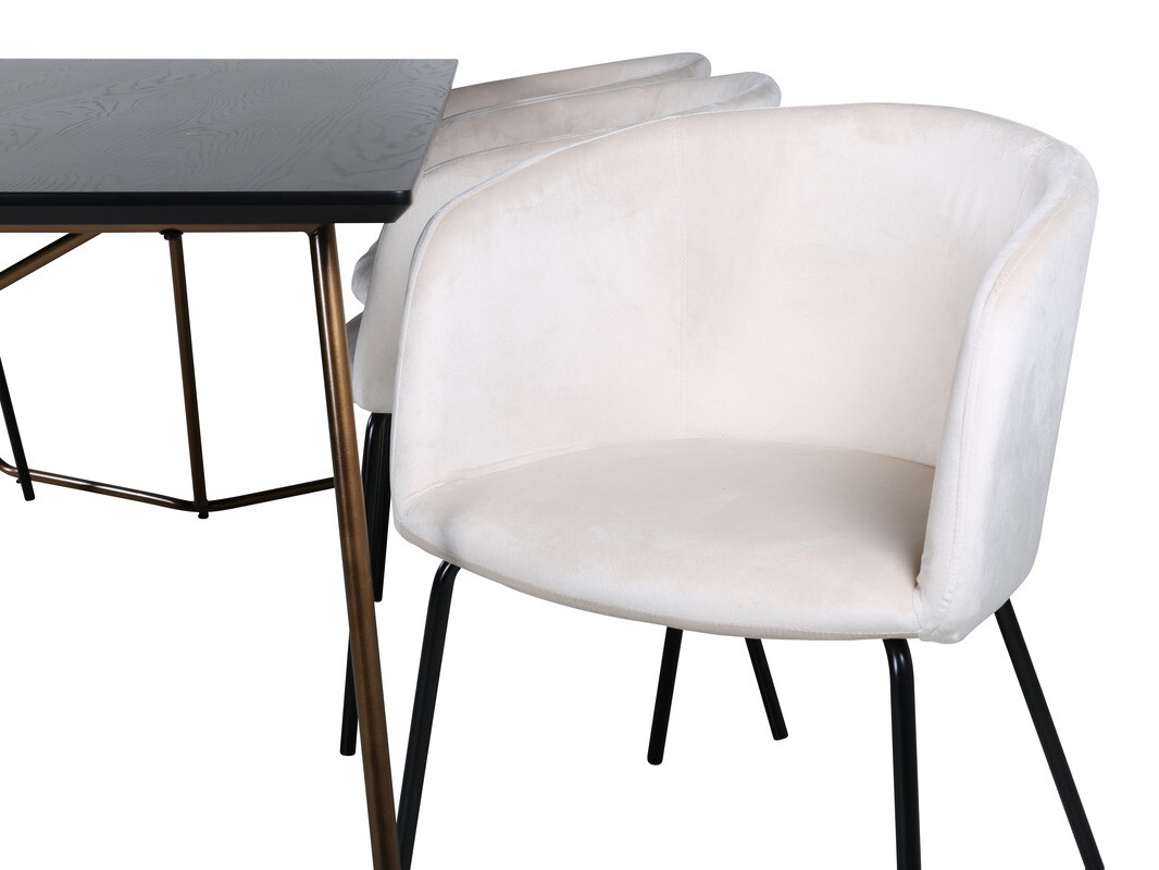Dining set Dallas 4191 (Cream + Black)