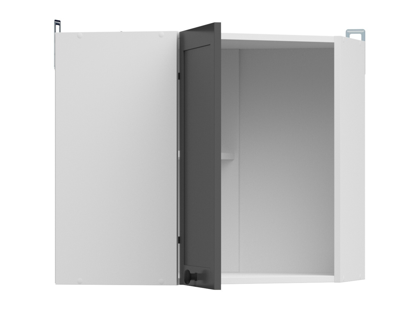 Modular wall-mounted corner cabinet Classic Grey 106