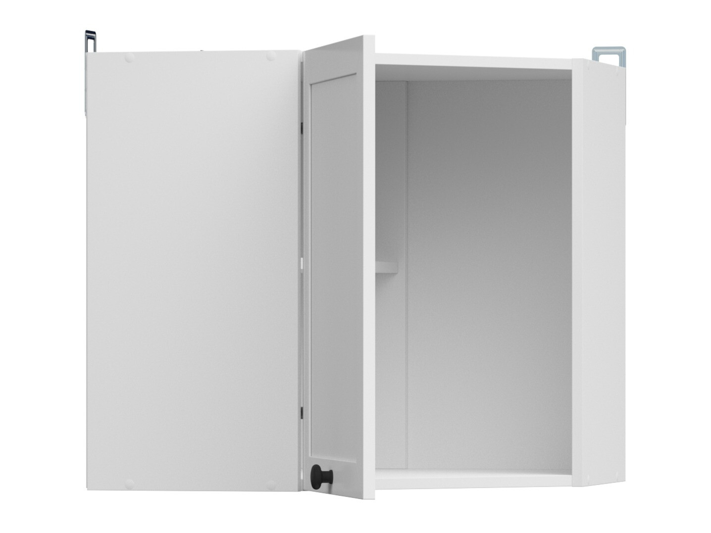 Modular wall-mounted corner cabinet Classic White 106