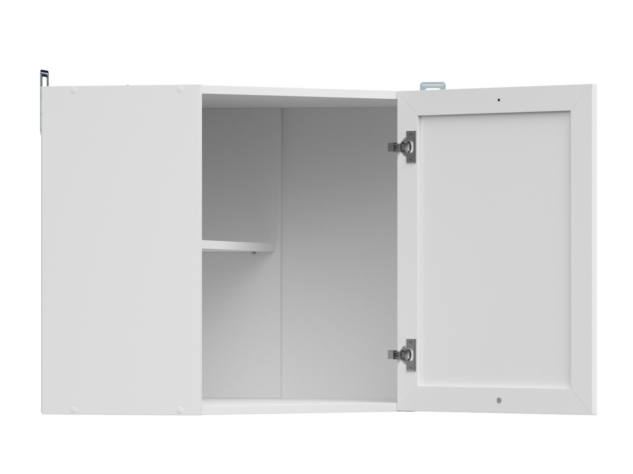 Modular wall-mounted corner cabinet Classic White 106