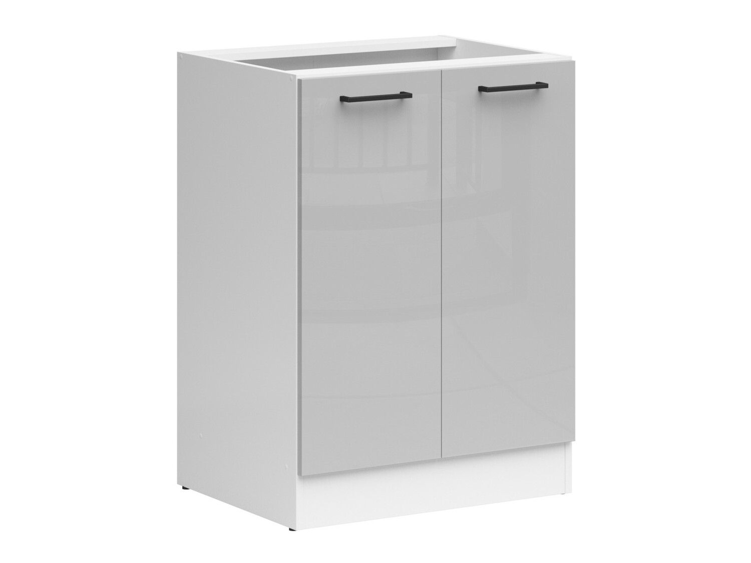 Modular cabinet with doors Line Grey 114