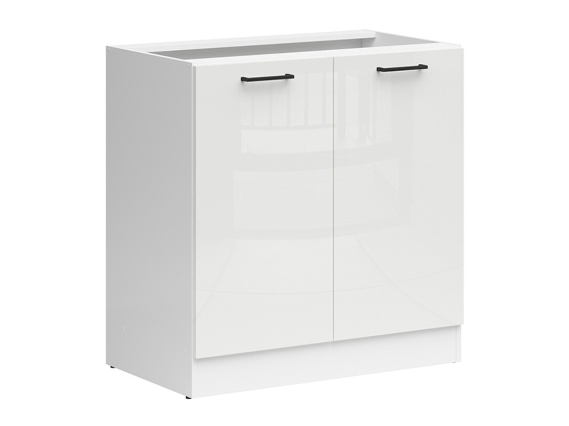 Modular cabinet with doors Line White 113