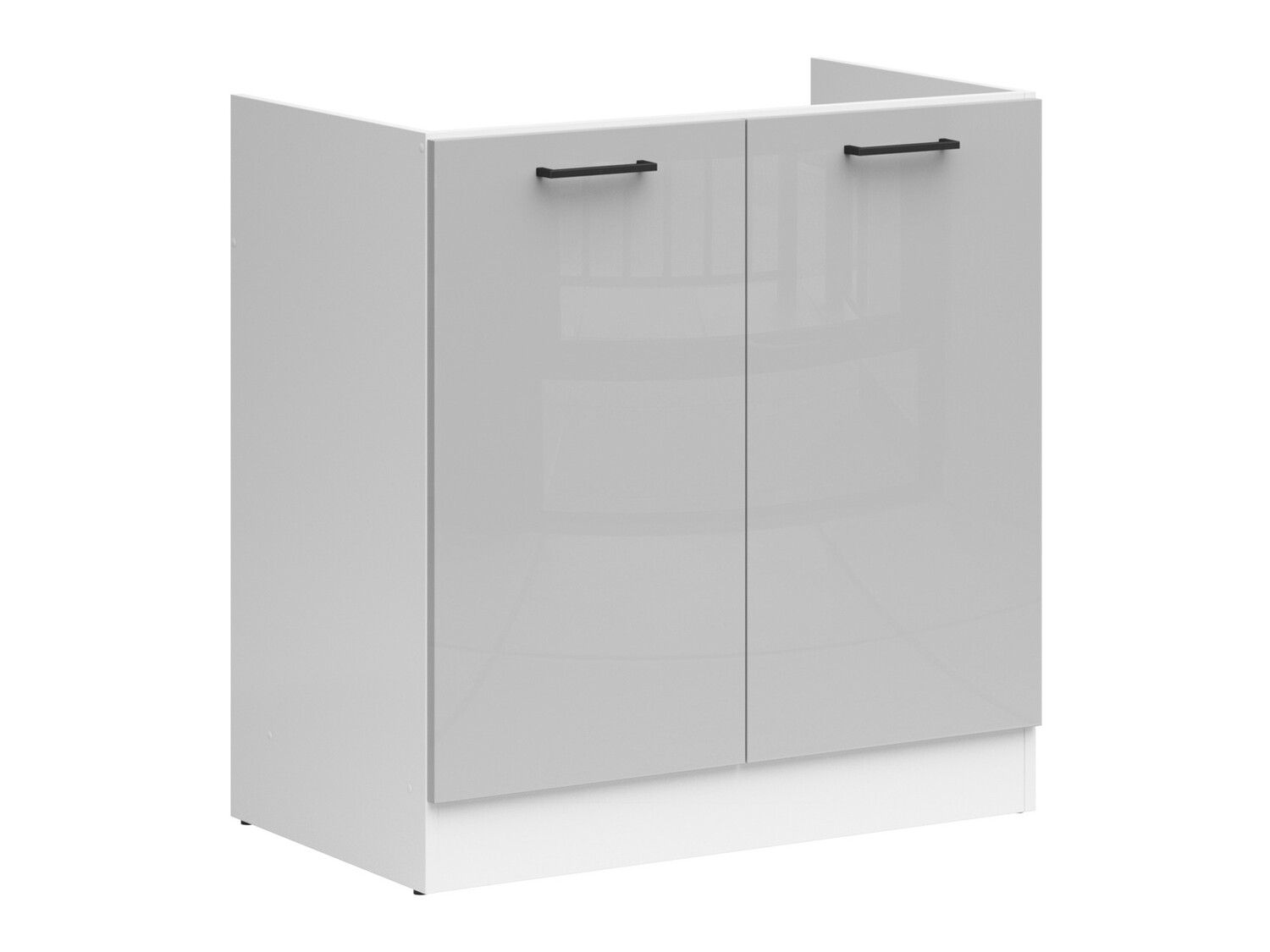 Modular sink cabinet with doors Line Grey 115