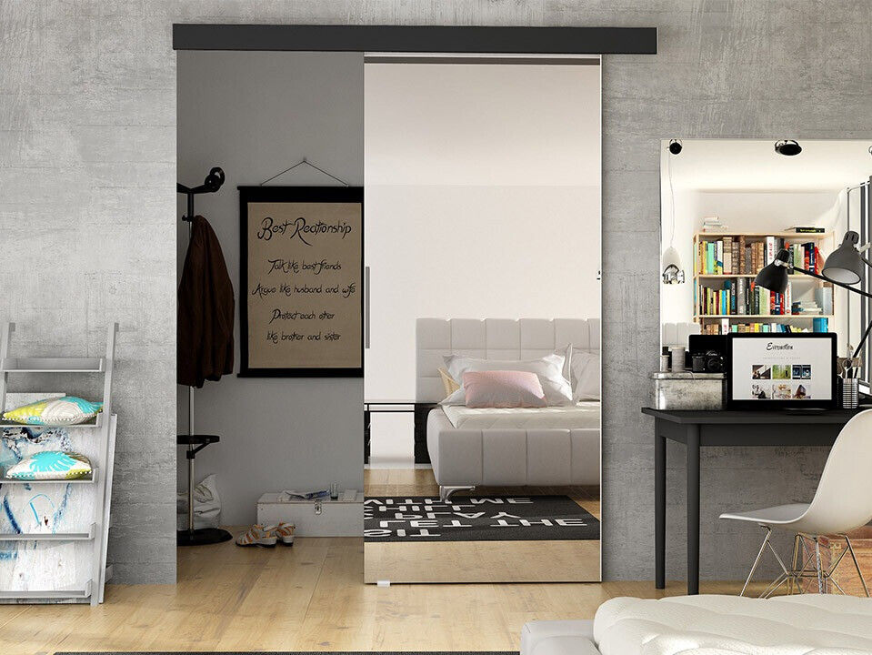 Sliding door Closico Materia II (Black)