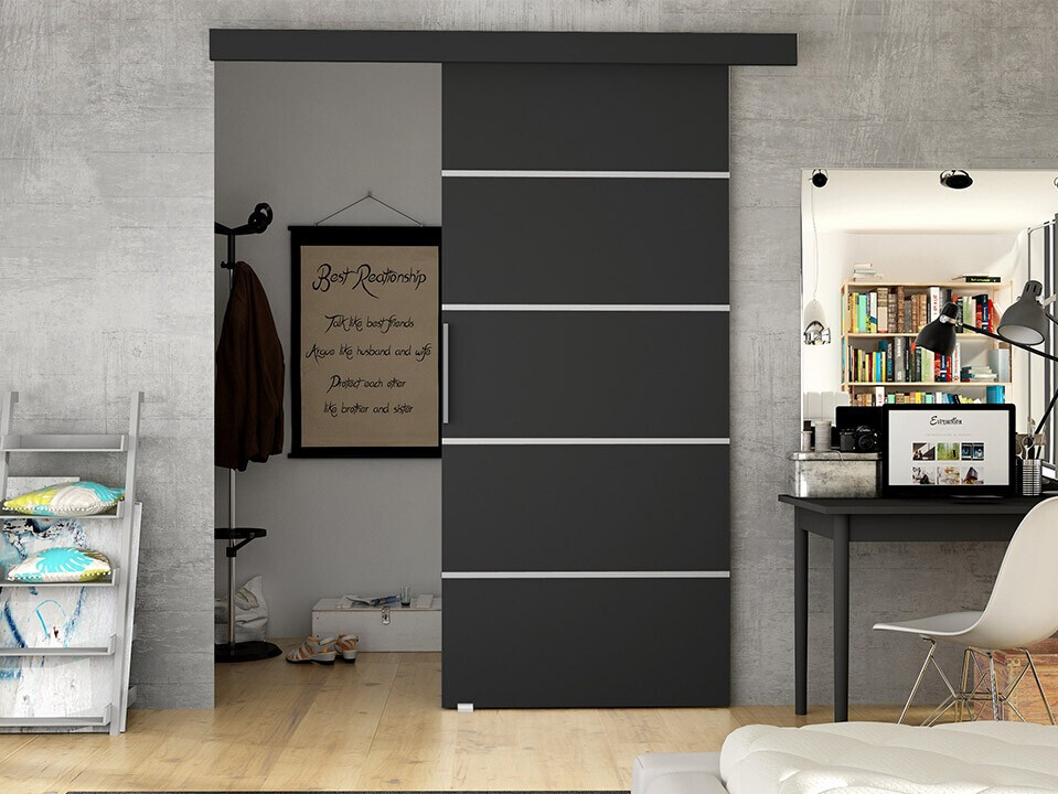 Sliding door Closico Materia III (Black)