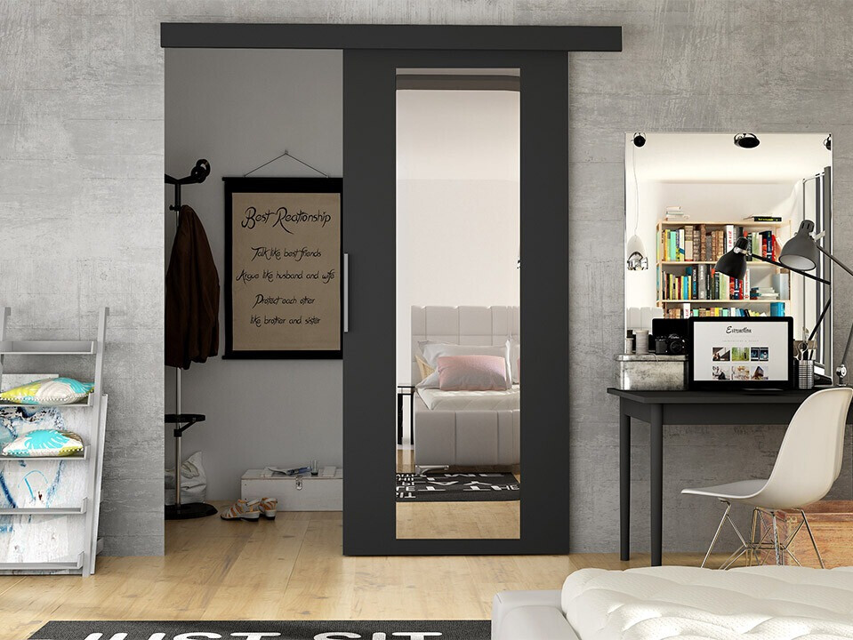 Sliding door Closico Materia IV (Black)