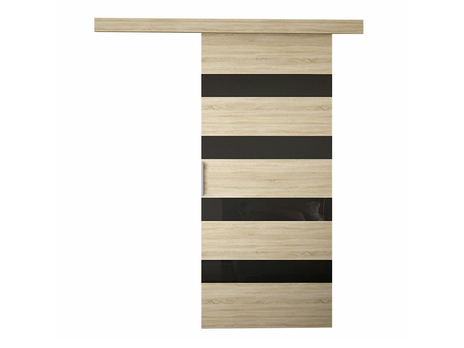 Sliding door Closico Materia V (Sonoma oak + Black)