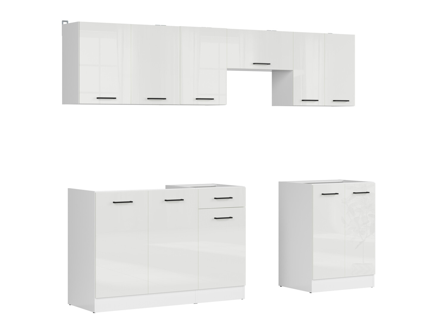 Modular kitchen set Line White 119
