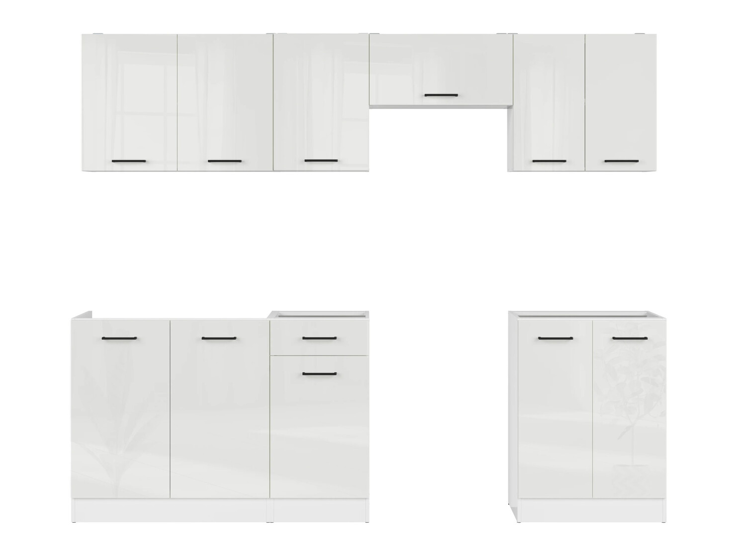 Modular kitchen set Line White 119